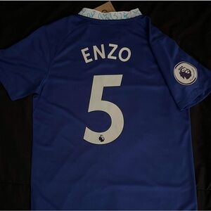 Enzo #5 Chelsea Small Jersey home blue true to size football club
